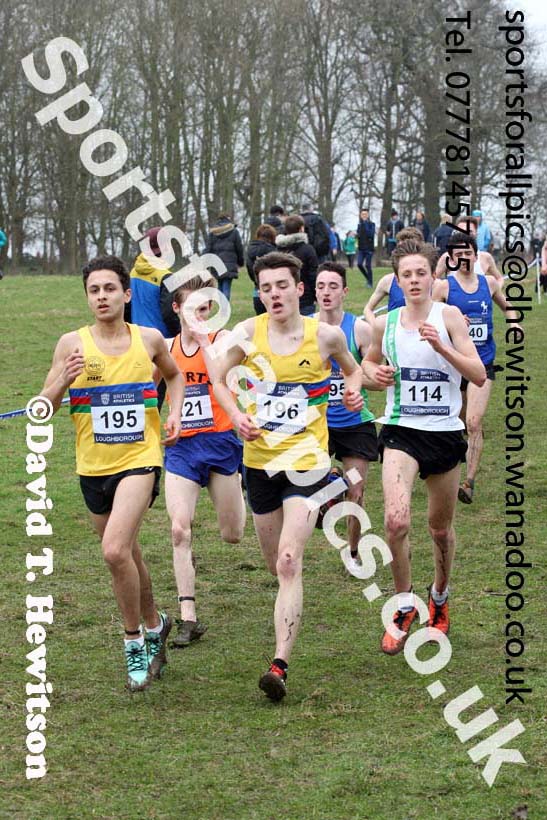 Mens under-20s Inter Counties Cross Country, Prestwold Hall, Loughborough. Photo: David T. Hewitson/Sports for All Pics